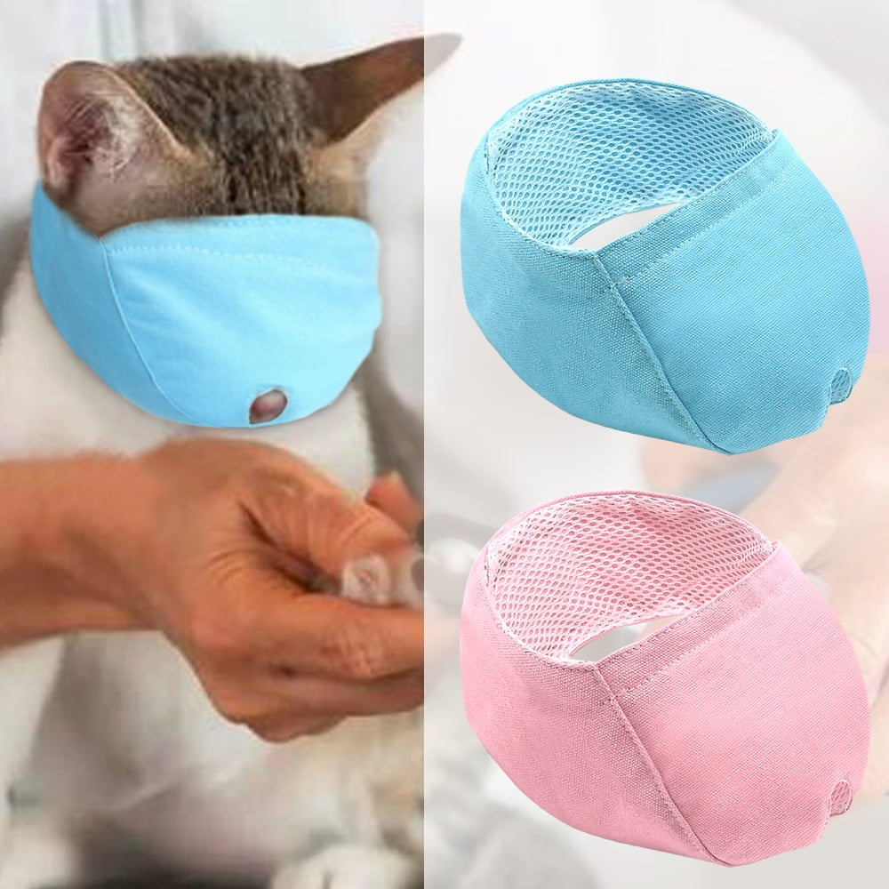 Breathable Cat Muzzle Anti Bite Kitten Muzzles Mask Cats Bathing Grooming Bag Pet Supplies