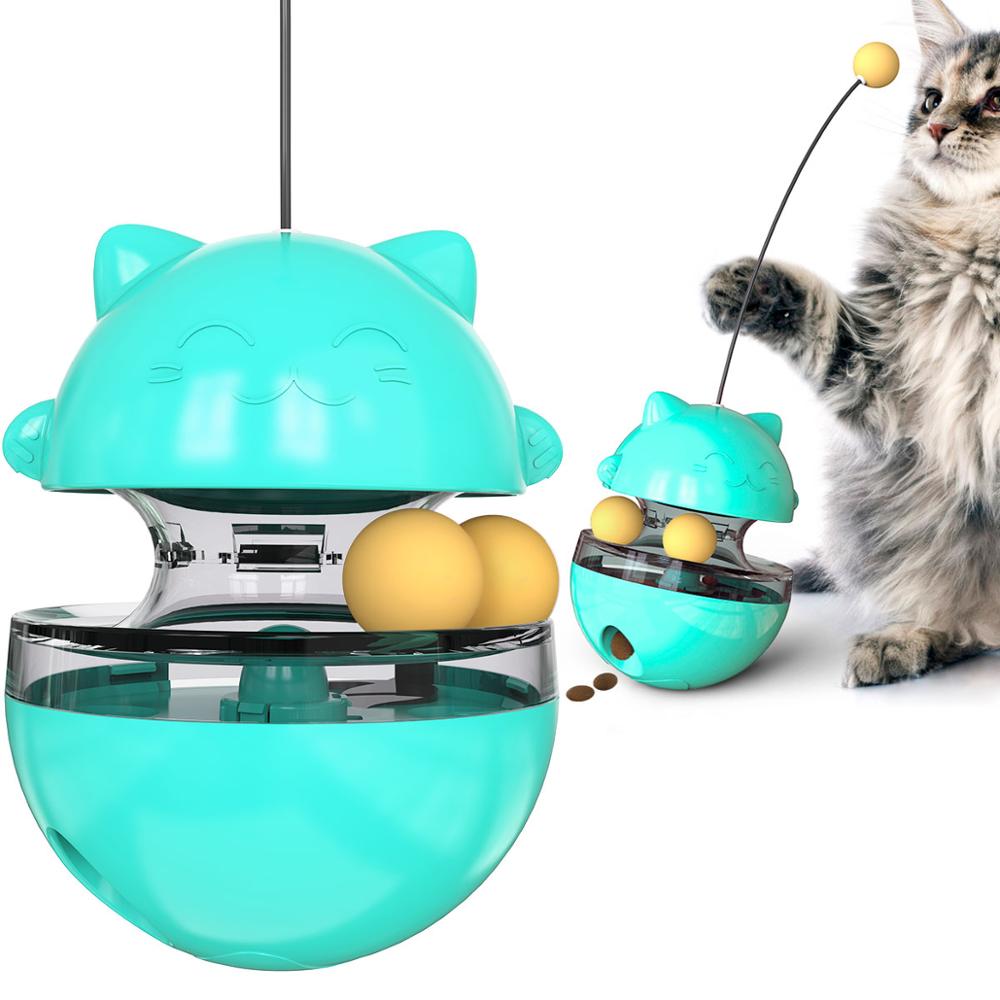 Fun Tumbler Pets Slow Food Entertainment Toys Attract The Attention Of The Cat Adjustable Snack Mouth Toys For Pet